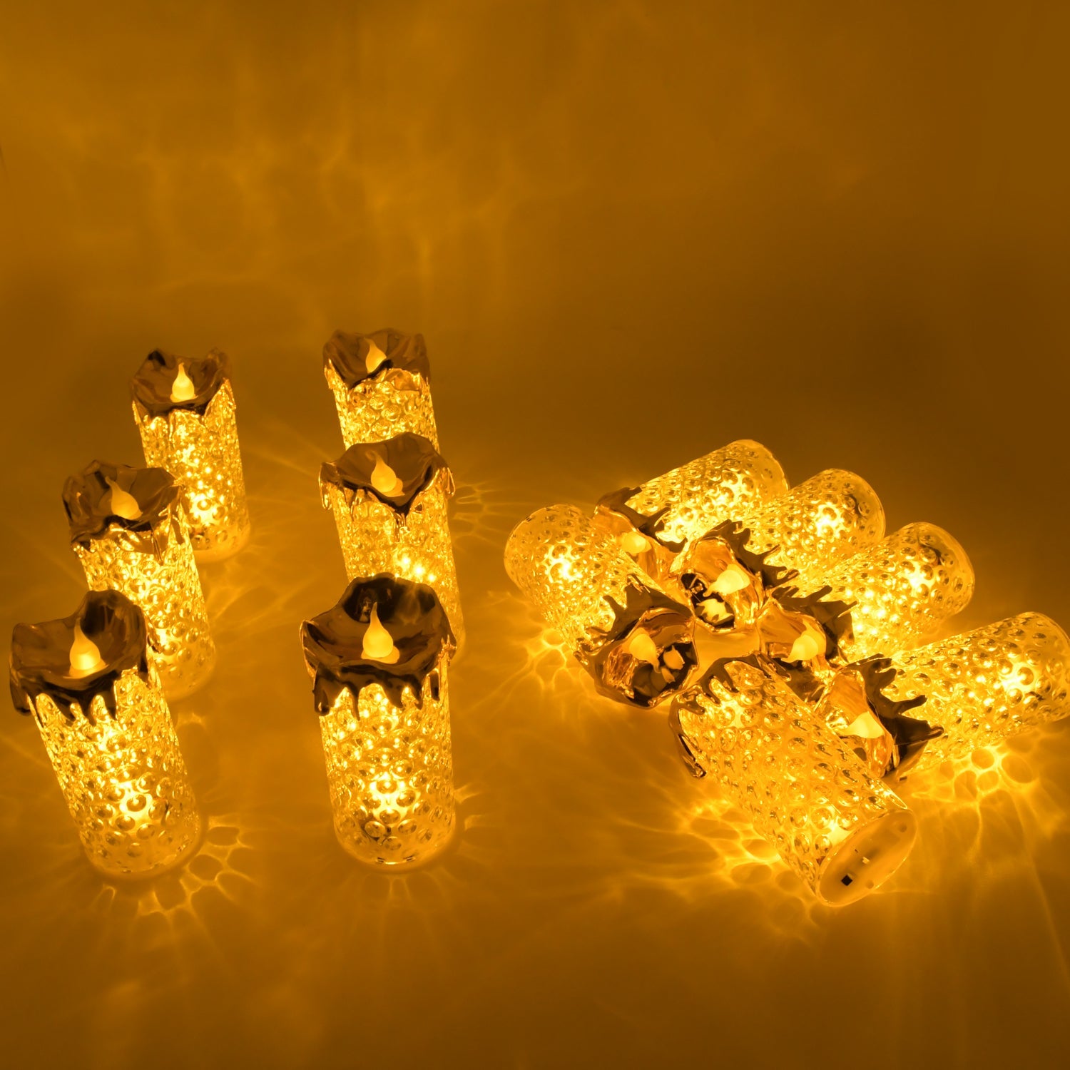 8441 Gold Flameless Candles LED Light Flameless and Smokeless Decorative, Candles Led Tea Light Candle Perfect for Gifting, Home, Diwali,Wedding, Christmas, Crystal Candle Lights, Table Decorations (12 Pc MOQ) 8441 Gold Flameless Candles LED Light Flameless and Smokeless Decorative, Candles Led Tea Light Candle Perfect for Gifting, Home, Diwali,Wedding, Christmas, Crystal Candle Lights, Table Decorations (12 Pc MOQ)